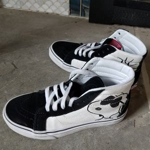 Girls Vans sneakers, high tops.